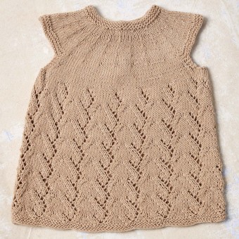 Детская вязаная туника FREJA Punto 83 PTO-083_02 из пряжи LANGYARNS Baby Cotton Naturally Colored