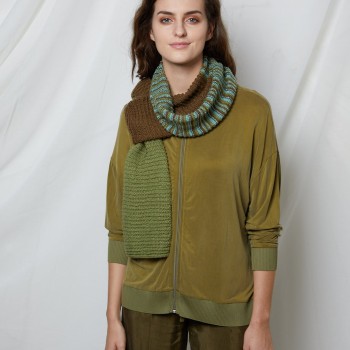 Вязаный шарф LANGYARNS Design Studio 990-88 пряжа линейки NORMA