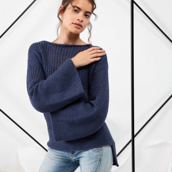 Вязаный свитер FAM 276 Collection 276-29 LANGYARNS NORMA