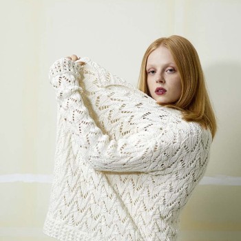 Вязаный женский кардиган FAM 259 COLLECTION 259-22 LANGYARNS NORMA