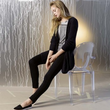 Вязаный женский кардиган FAM 243 URBAN 243-14 LANGYARNS NORMA цвет 959.0004
