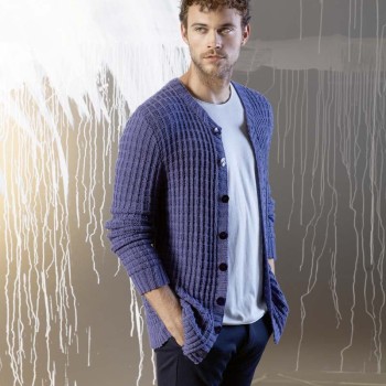 Мужской вязаный кардиган FAM 243 URBAN 243-20 LANGYARNS NORMA в оттенке 959.0034
