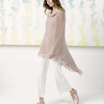 Вязаное пончо FAM 242 COLLECTION 242-37 LANGYARNS NORMA