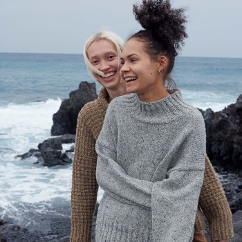 Свитер вязаный JENNA коллекция Punto 77 PTO-077_16 из пряжи LANG YARNS Donegal Tweed+
