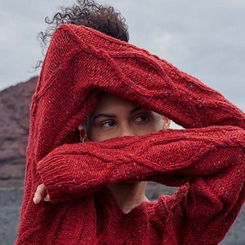 Вязаный свитер REESE Punto 77 PTO-077_14 из пряжи LANGYARNS Donegal Tweed+