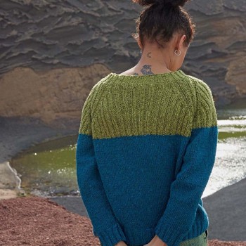 Вязаный свитер GAL Punto 77 PTO-077_01 LANG YARNS Donegal Tweed+