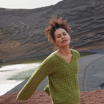 Вязаный свитер MANDY Punto 77 PTO-077_04 LANGYARNS Donegal Tweed+
