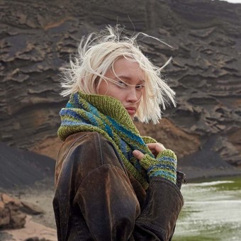 Коул JAEL коллекция Punto 77 PTO-077_03 связан из пряжи LANG YARNS Donegal Tweed+