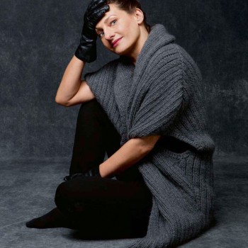 ВЯЗАНЫЙ КЕЙП ФЭМ 216 ПАВЕНШТЕДТ LANG YARNS CASHMERE BIG