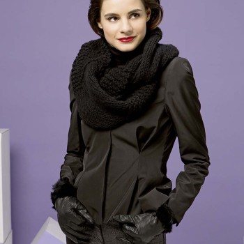 КРУГЛАЯ ВЯЗАНАЯ ШАЛЬ FAM 211 КОЛЛЕКЦИЯ 211-49 LANG YARNS CASHMERE BIG