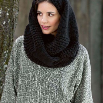 ВЯЗАНЫЙ СНУД FAM 217 ACCESSOIRES 217-16 LANGYARNS CASHMERE BIG