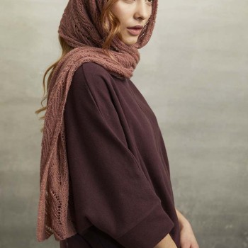 Шарф от LANGYARNS Design Studio 990-286 связанный из пряжи LANGYARNS CASHMERE DREAMS