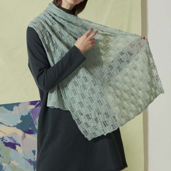 Палантин LANG YARNS Design Studio 990-285 связанный из LANGYARNS CASHMERE DREAMS