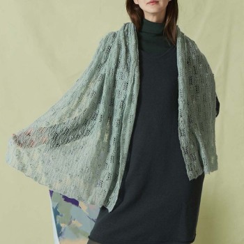 LANG YARNS Design Studio 990-285 представляет вязанный палантин из LANGYARNS CASHMERE DREAMS