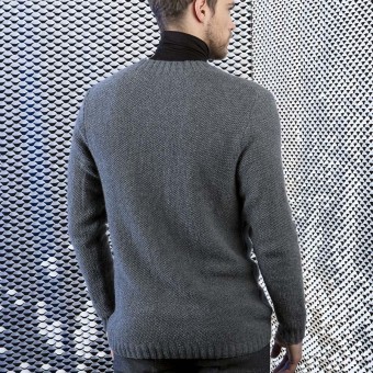 Мужской кардиган FAM 224 Collection 224-19 LANGYARNS CASHMERE LACE