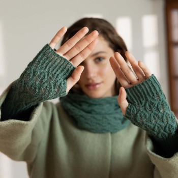 Перчатки без пальцев BETH Punto 78 CASHMERE PTO-078_09 LANGYARNS_Cashmere Lace