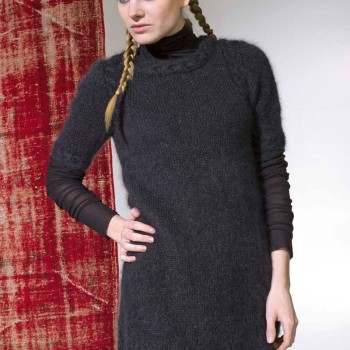 Платье с коротким рукавом FAM 183 Коллекция 183-64 LANG YARNS MOHAIR LUXE LAMÉ