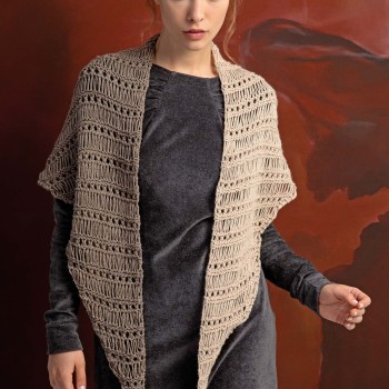 Треугольная шаль Punto 40 NOBLE YARNS PTO-040_01 LANGYARNS NOBLE CASHMERE