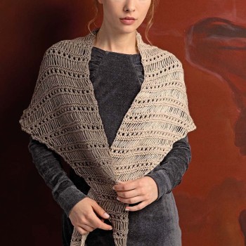 Треугольный платок Punto 40 NOBLE YARNS PTO-040_01 LANGYARNS NOBLE CASHMERE