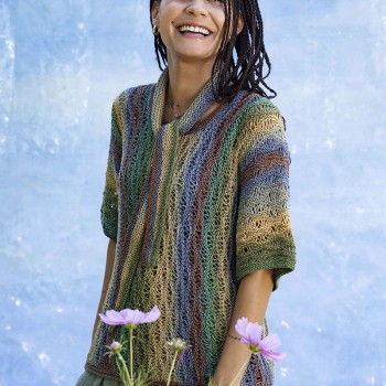 Свитер с короткими рукавами ALESSANDRA Punto 71 SILK COLOR PTO-071_07 LANGYARNS Цвет шелка
