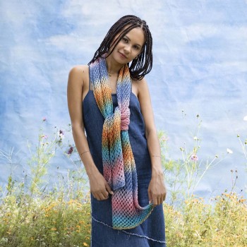 Шарф MELINA Punto 71 SILK COLOR PTO-071_02 LANGYARNS Цвет шелка