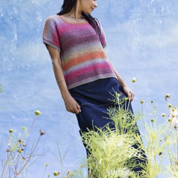 Свитер с короткими рукавами RACHEL Punto 71 SILK COLOR PTO-071_05 LANGYARNS Цвет шелка