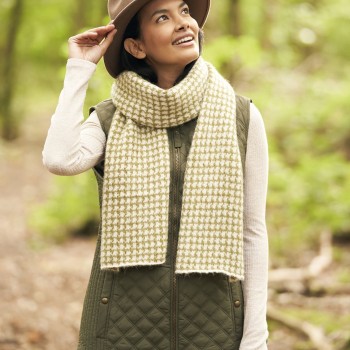 Шарф из Rowan Alpaca Classic — лёгкость облака и тепло альпаки в каждом сантиметре