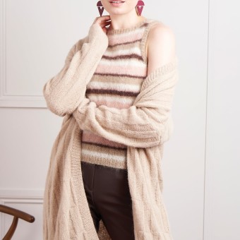 Летний кардиган из Rowan Alpaca Classic — прохлада хлопка и лёгкий шёпот шерсти