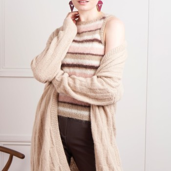 Летний кардиган из Rowan Alpaca Classic — прохлада хлопка и лёгкий шёпот шерсти