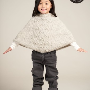 Детское пончо из Rowan Alpaca Classic