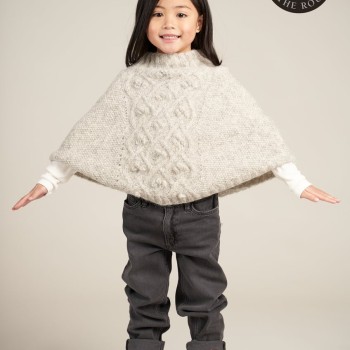 Детское пончо из Rowan Alpaca Classic