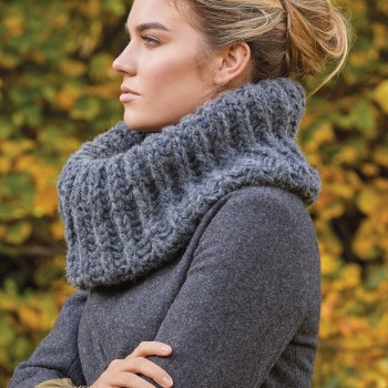 Экспериментальные техники вязания с пряжей Brushed Fleece
