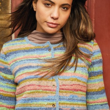 Мягкая Rowan Felted Tweed DK, для утончённых вязаных платьев с чёткой текстурой узоров