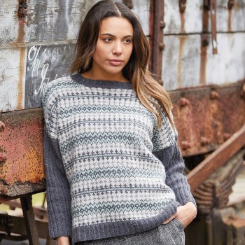 Пряжа Rowan Felted Tweed DK в мягком сиреневом, для утончённых аксессуаров с твидовым шармом
