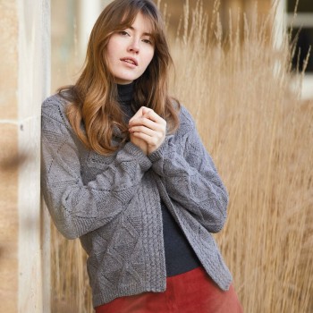 Пряжа Rowan Felted Tweed, смесь шерсти и вискозы для стильных кардиганов с утончённым твидовым стилем