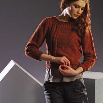 Элегантная Rowan Felted Tweed, для косовых аранов с лёгкой фетровой текстурой и стилем