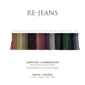 Цветовая карта пряжи Pascuali Re-Jeans