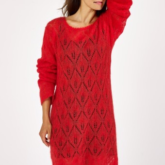 Модель 16331 Платье связанное из пряжи Austermann Kid Silk Цвет 31