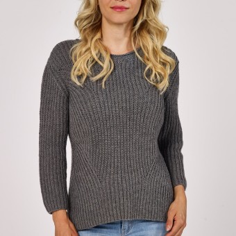 Модель 14217 Женский свитер связаный из пряжи Austermann Merino 105 Цвет 329