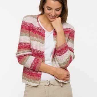 Модель 19106 Женский укороченный карди из Austermann Merino Cotton