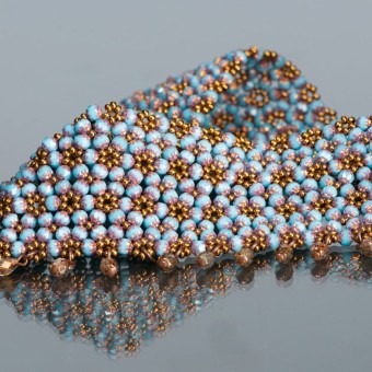 ожерелье своими руками из бусин Fire Polished Preciosa