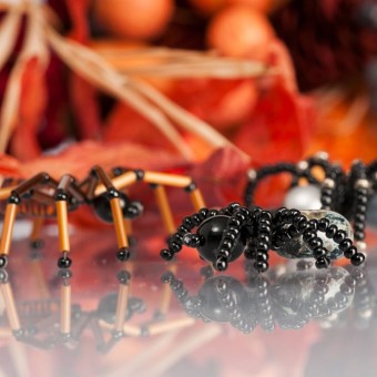 хендмейд для хэллоуина мастер-класс по созданию бисерного паука Arachnida Vitreus