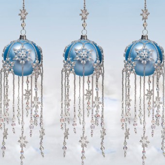 декорированный шар Snow Queen Bauble в зимнем стиле