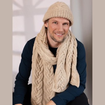 LUAN — это уютный комплект из шапки и шарфа. Вам понадобится пряжа Pascuali Babyalpaca Los Andes 100 % шерсть альпаки цвета по вашему выбору.