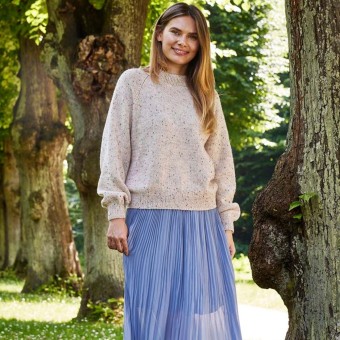 Свитер с рагланом Эстер и Ханна, Esther Hannah by Permin Rico Make It Tweed