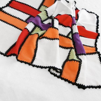 детское одеяло связаное своими руками из пряжи Schoeller + Stahl Baby Merino 12235 Baby-Decke