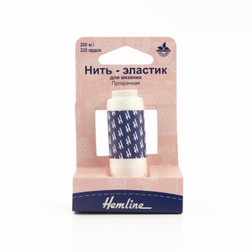 Нить-эластик HEMLINE для вязания, прозрачная, 200 м