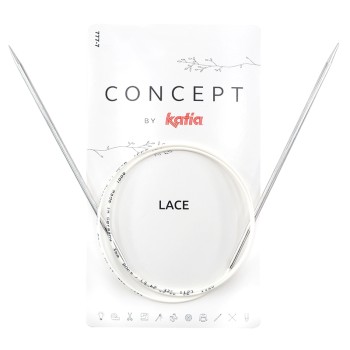 Спицы круговые супергладкие CONCEPT BY KATIA Lace №5,0 / 40 см