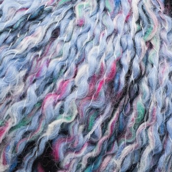Цвет пряжи Aura Yarns Crazy Alpaca Carnival оттенок 12.003 Blue Lake, крупно