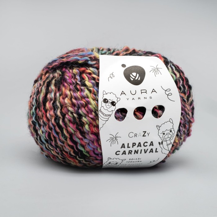 Купить пряжу Aura Yarns Crazy Alpaca Carnival оттенок 12.009 Confetti в Калининграде